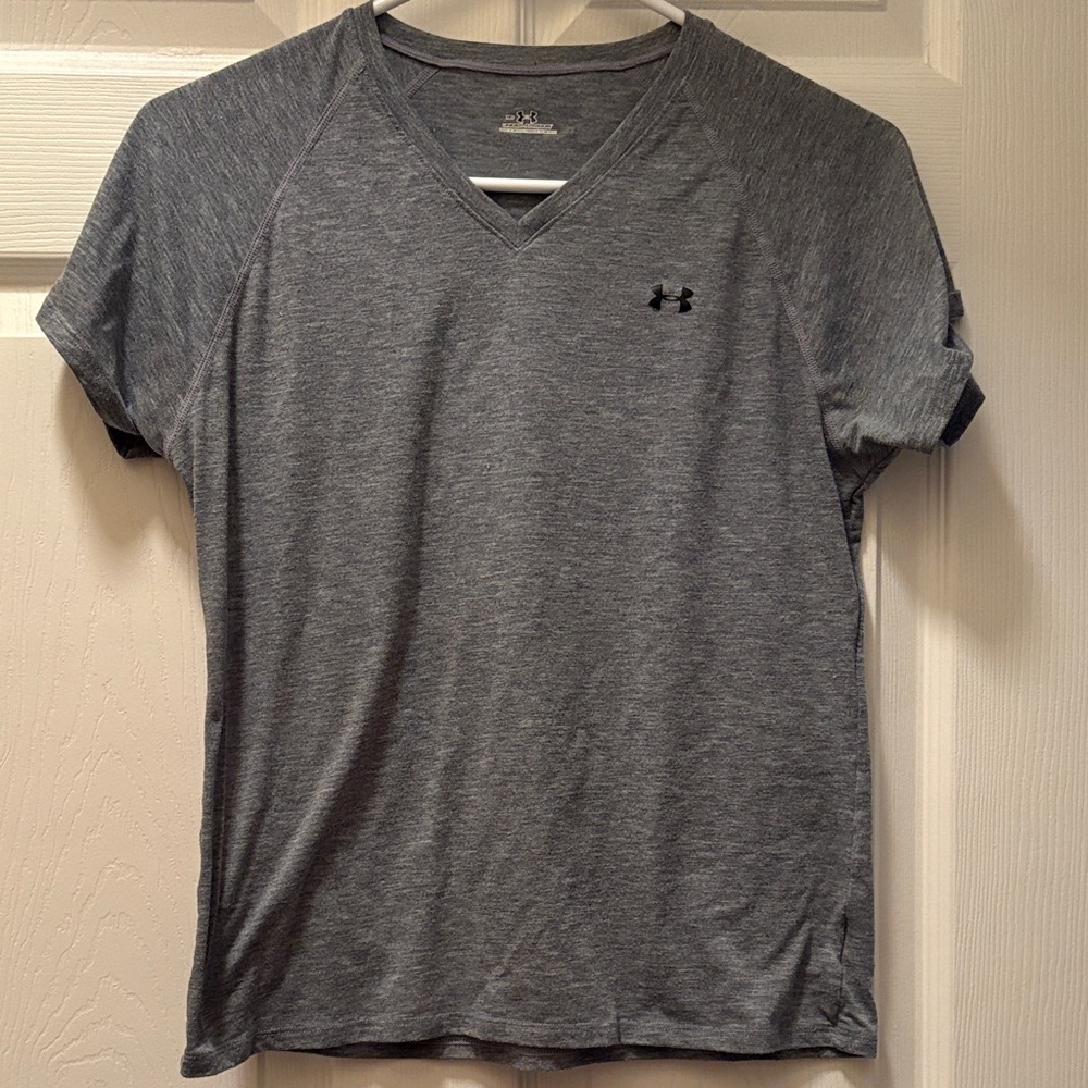 Under Armour Heather Gray V-Neck Tee